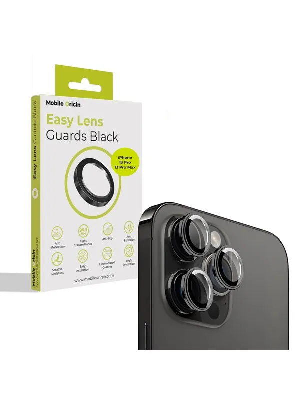 Mobile Origin Easy Lens guards - black - iPhone 13 Pro / 13 Pro Max