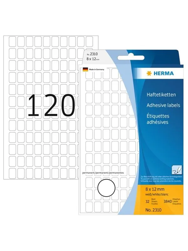 HERMA - labels - 3840 label(s) - 8 x 12 mm