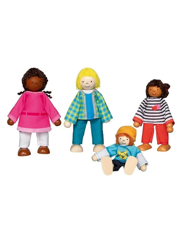 Goki Flexible Dolls Intercultural Family 4pcs.