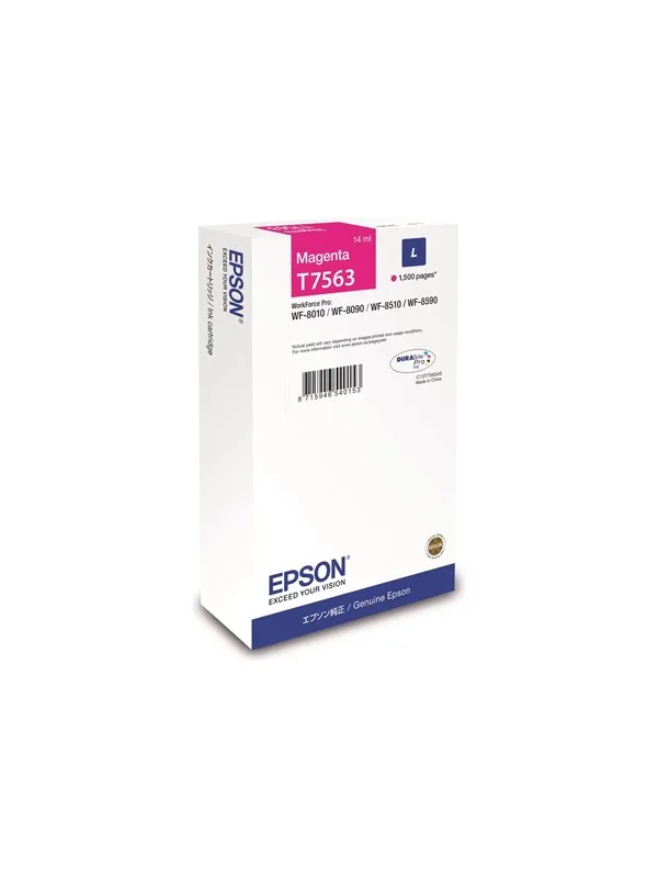 Epson T7563 - L size - magenta - original - ink cartridge