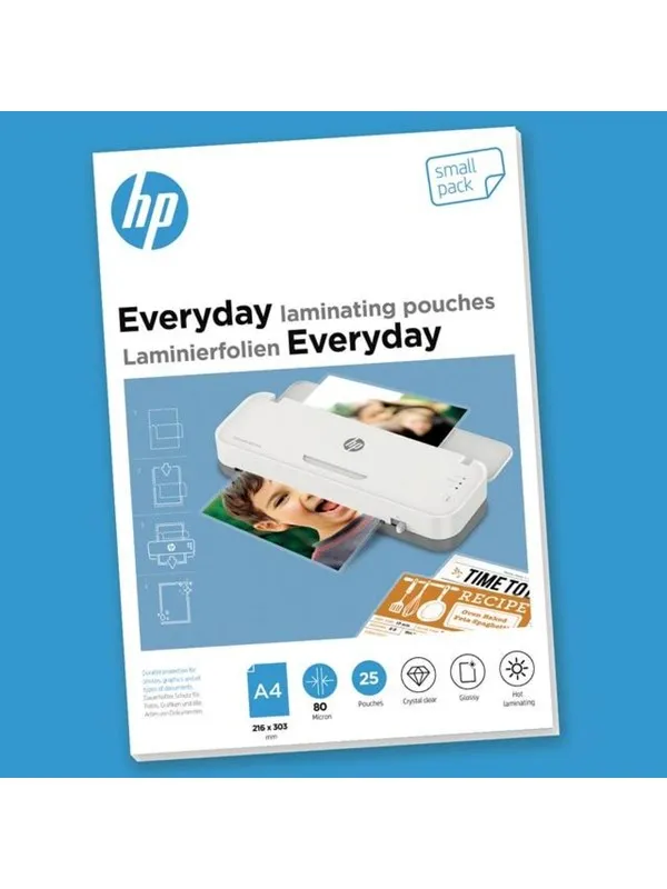 HP Lamineringslomme Klar 80my A4 (25)