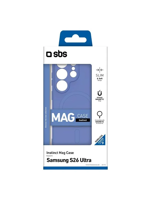 SBS Instinct Mag Case for Samsung Galaxy S26 Ultra Compatible with MagSafe - Blue