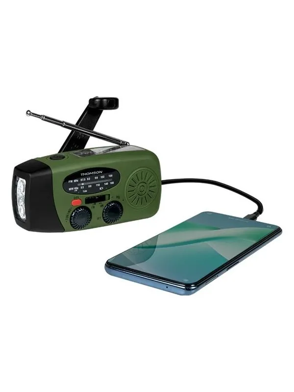 Thomson RT260 - Emergency Hand Crank Radio - Green