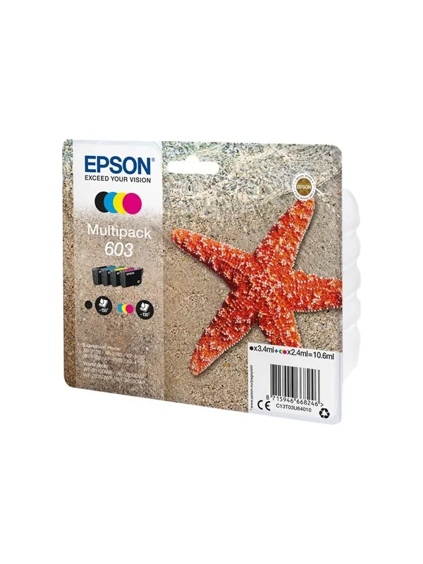 Epson 603 Multipack - 4-pack - black yellow cyan magenta - original - ink cartridge