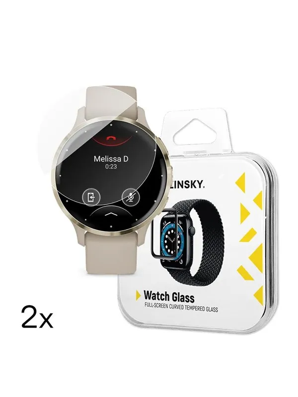 Wozinsky Full Glue Tempered Glass for Garmin Venu 3S 41mm (2 pcs)