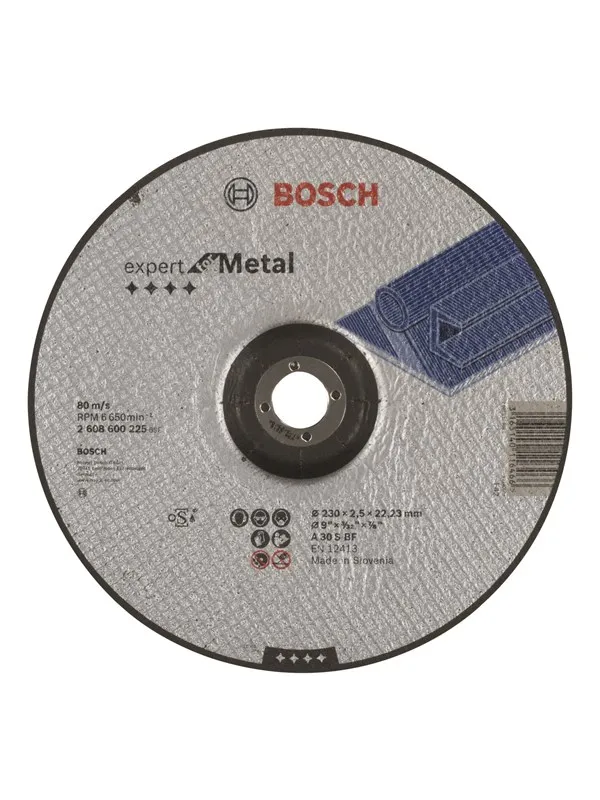 Bosch Kappeskive, krum Expert for Metal A 30 S BF, 230 mm, 2,5 mm