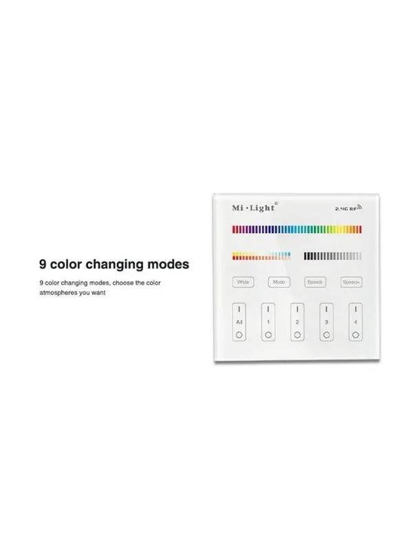 Miboxer Fjernbetjening - RGB-CCT - 4 Zoner