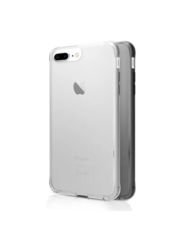 ITSKINS NANO DUO cover for iPhone 8 Plus / 7 Plus / 6s Plus / 6 Plus®. Black and transparent