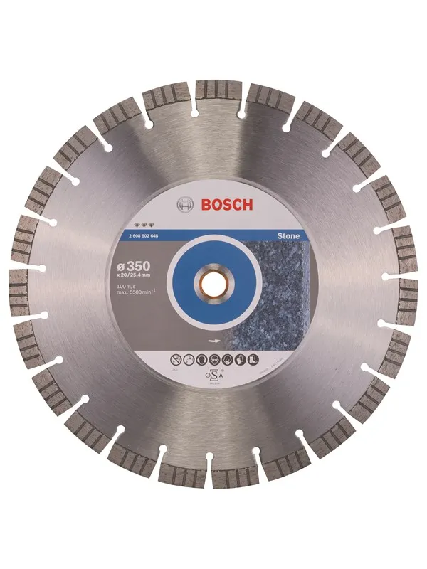 Bosch Diamantkappeskive Best for Stone 350 x 20,00+25,40 x 3,2 x 15 mm