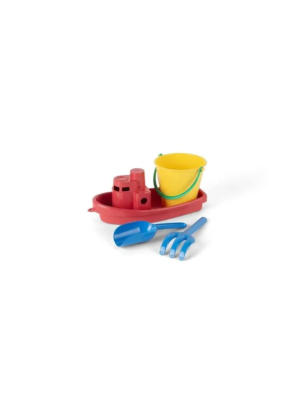 Dantoy Recycled Boat Set - Red