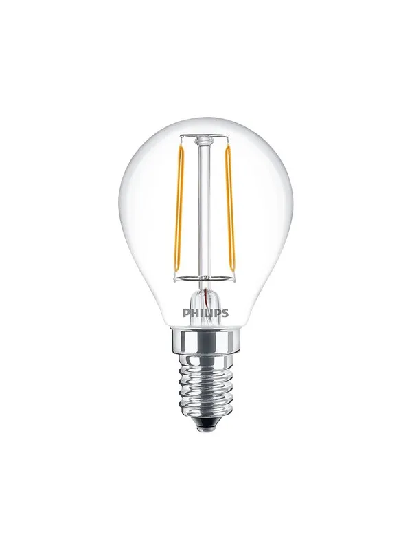 Philips LED-lyspære Classic Candle 2W/827 (25W) Clear E14