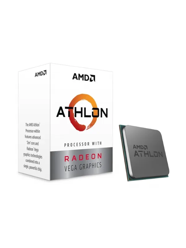 AMD Athlon 3000G Prosessor/CPU - 2 kjerner - 3.5 GHz - AMD AM4 - AMD Boks (med kjøler)