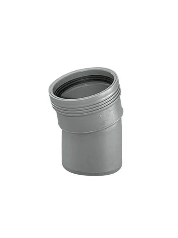 Wavin Wafix pp bend 15° x 110 mm grey