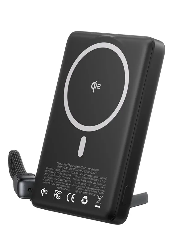 INIU MagPro Slim 10K Black | P76-P1 Nødlader - Svart - 10000 mAh