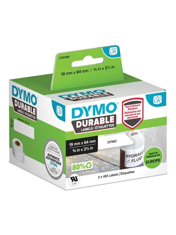 DYMO LabelWriter Durable strekkode etiketter 19mm x 64mm