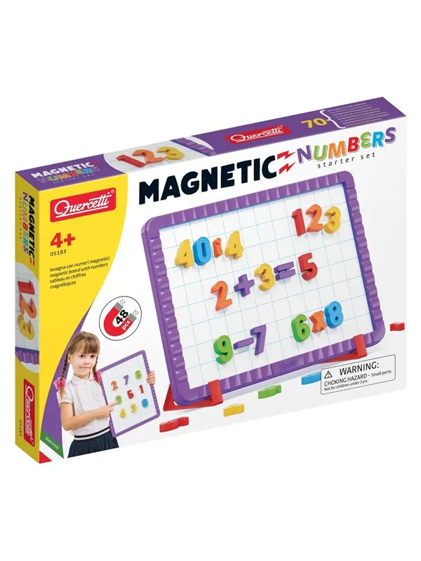 Quercetti Magnetic Numbers Starter Set (48 pieces)