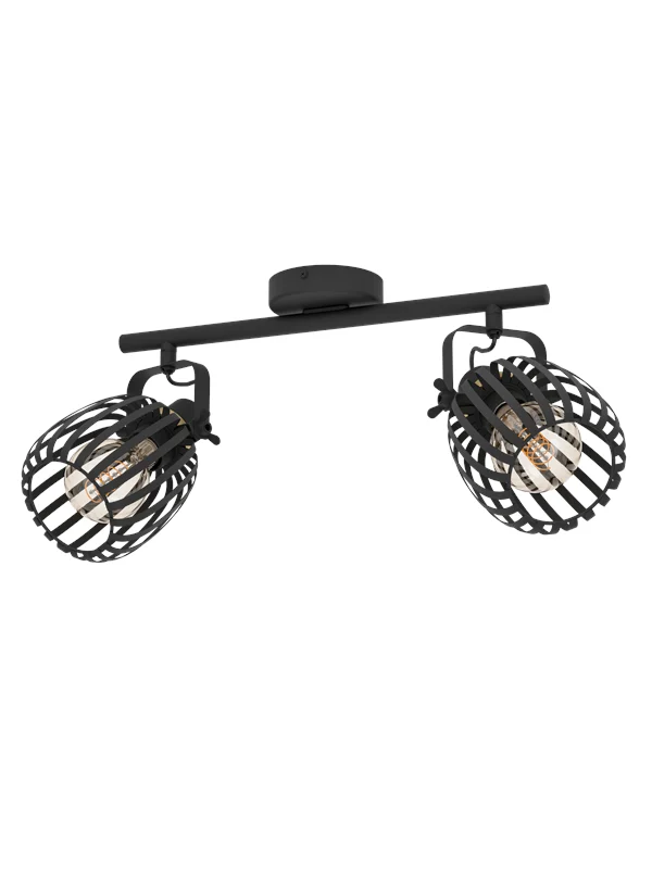 EGLO GIRONA spot rail 2L black/brushed brass