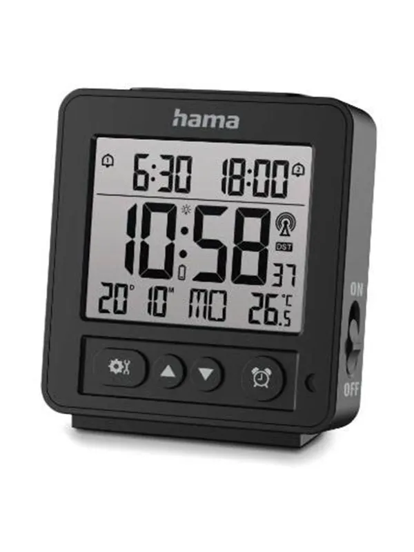 Hama 'Rhodes' Digital Radio Alarm Clock LCD Black