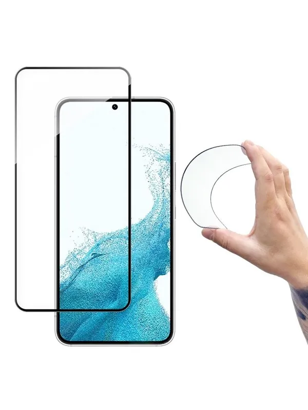 Wozinsky Full Cover Flexi Nano Glass Film Tempered Glass with Frame Samsung Galaxy S22+ (S22 Plus) Clear