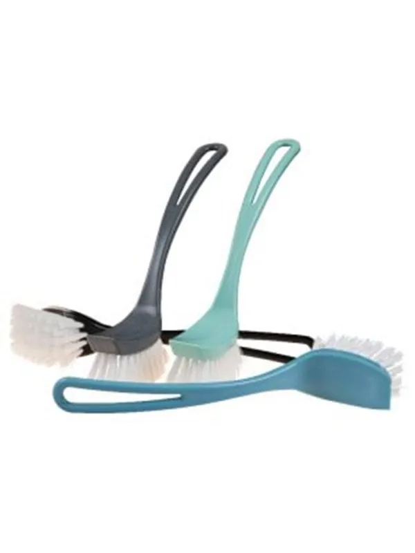 F-Line Dishwashing brush with scraping edge and nylon bristles