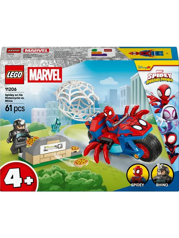 LEGO Super Heroes Marvel 11206 Spidey på motorsykkel mot Rhino
