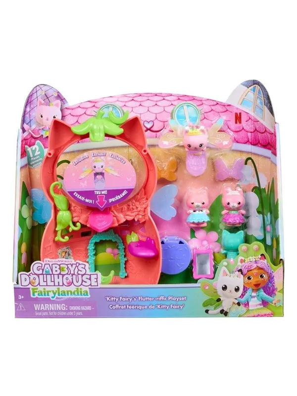 Gabby's Dollhouse Flutter-riffic Fairy Playset