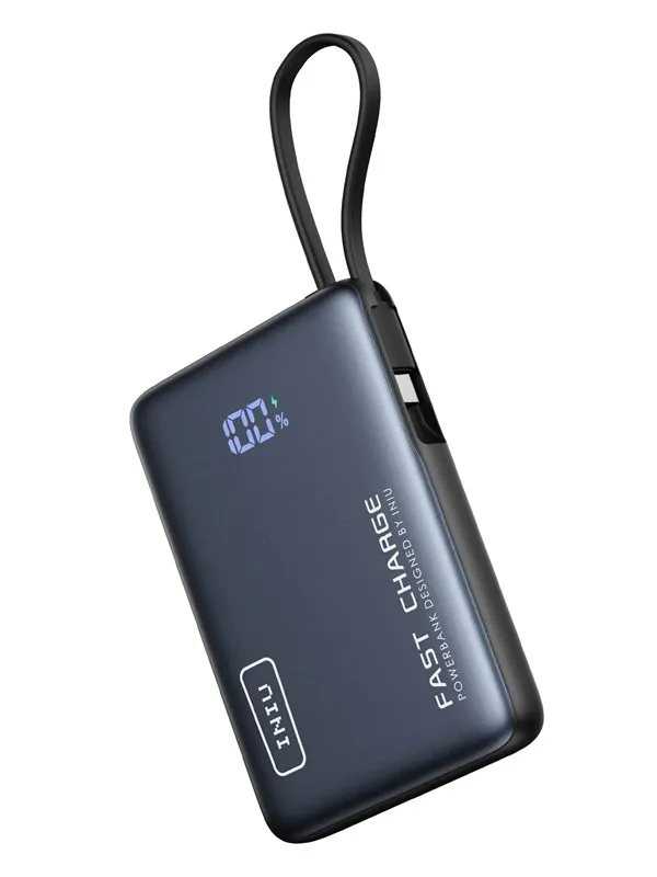 INIU Pocket 10k Nødlader - Grey - 10000 mAh
