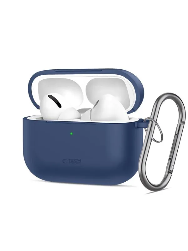 Tech-Protect  Silicone Hook Case for AirPods Pro - Navy Blue
