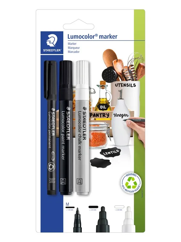 Staedtler Marker set Lumocolor 3pcs blister