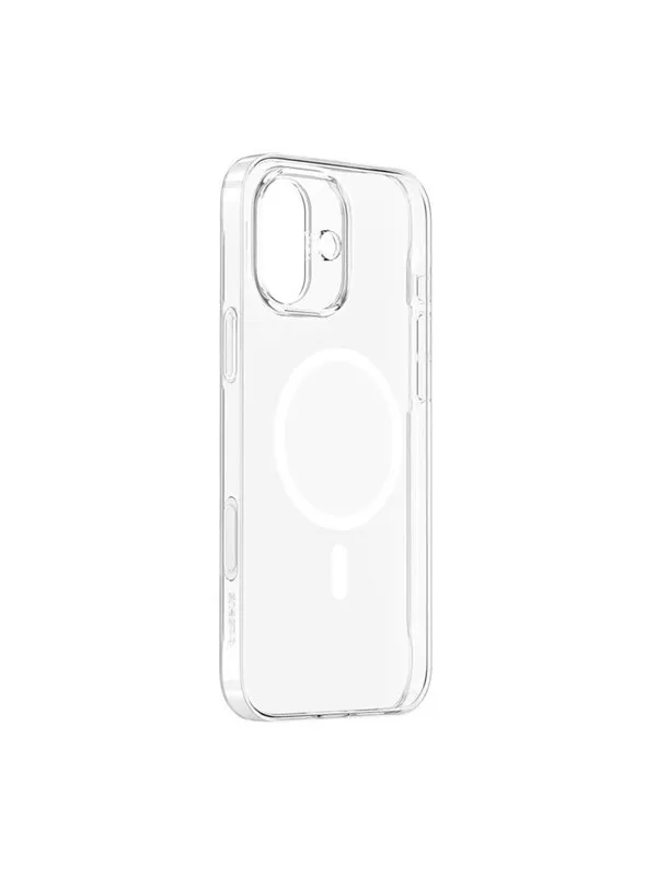 Baseus TouchButton Magnetic Phone Case for iPhone 16 - Transparent