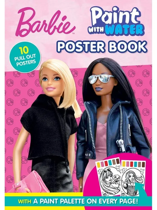 Alligator BARBIE paint with water coloring book