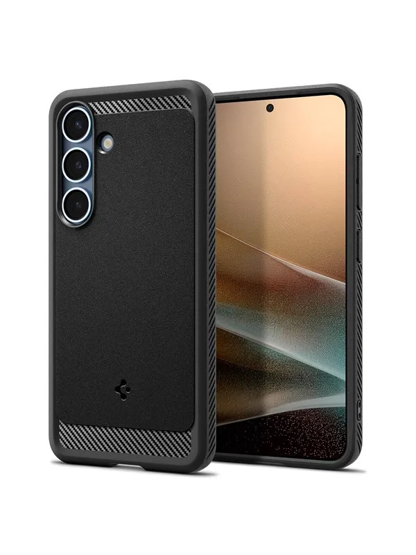 Spigen Rugged Armor MagSafe - matte black - Samsung Galaxy S25
