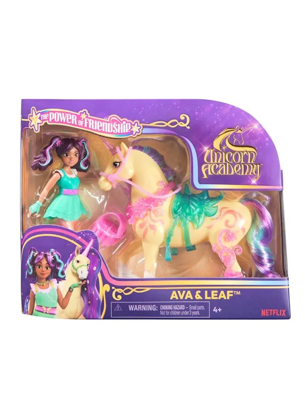 Unicorn Academy Doll & Unicorn V2 - Ava & Leaf