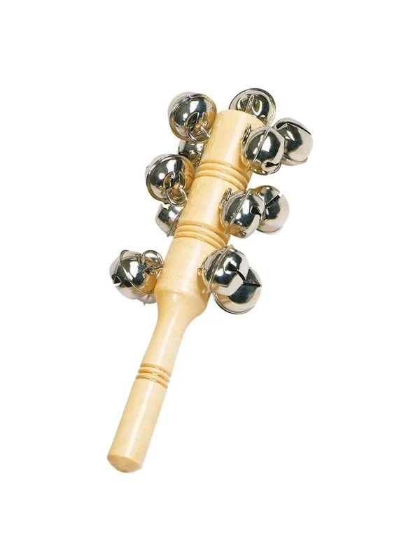 Goki Wooden Instrument Bell Stick with 13 Bells