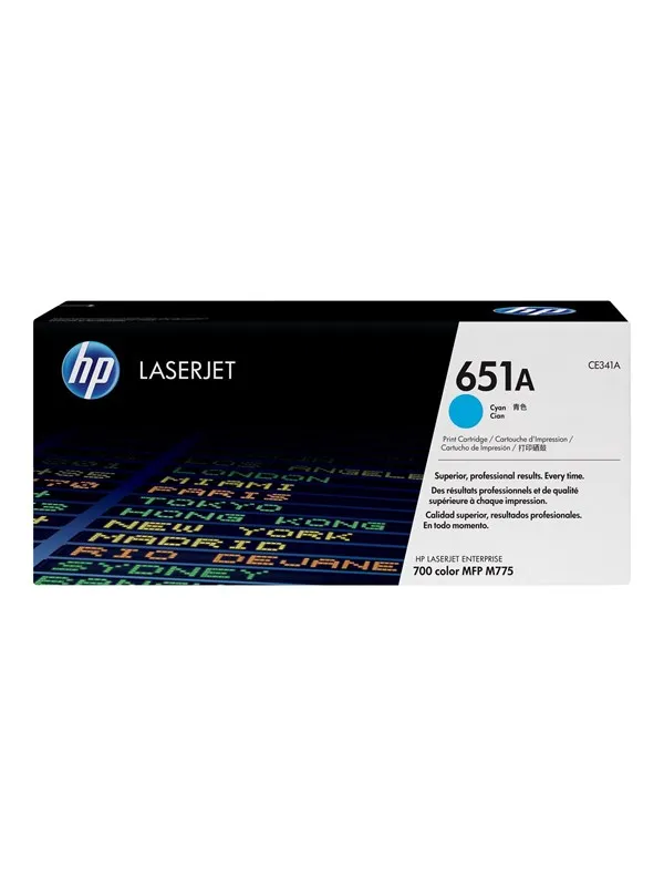 HP 651A / CE341A Cyan Toner