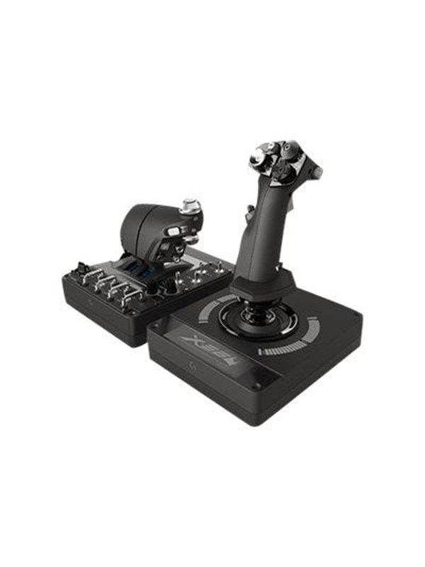 Logitech G Saitek X56 H.O.T.A.S. - joystick og speeder - kabling - Wired Joystick and throttle - PC