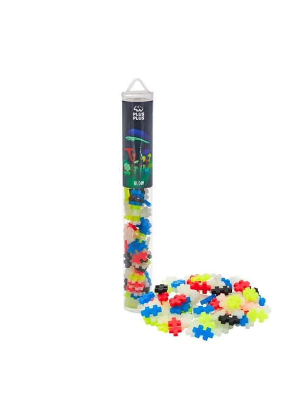 Plus-Plus Glow mix Tube 100 pcs