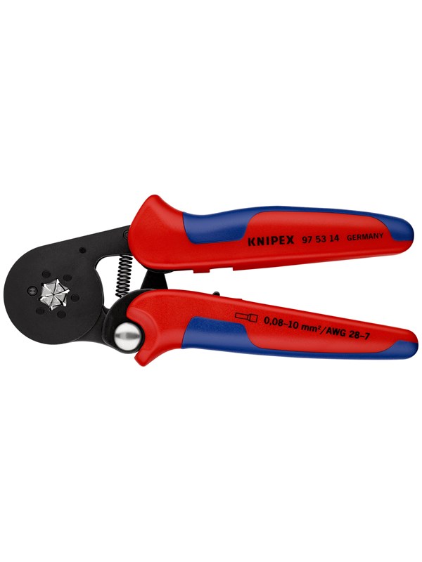 KNIPEX Selvjusterende presstenger for endehylser, for side mating