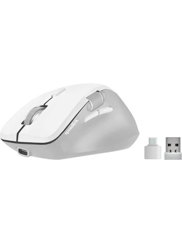 Speed-Link Speedlink LIBERA Rechargeable Wireless Bluetooth - Mus - Optisk - Hvit