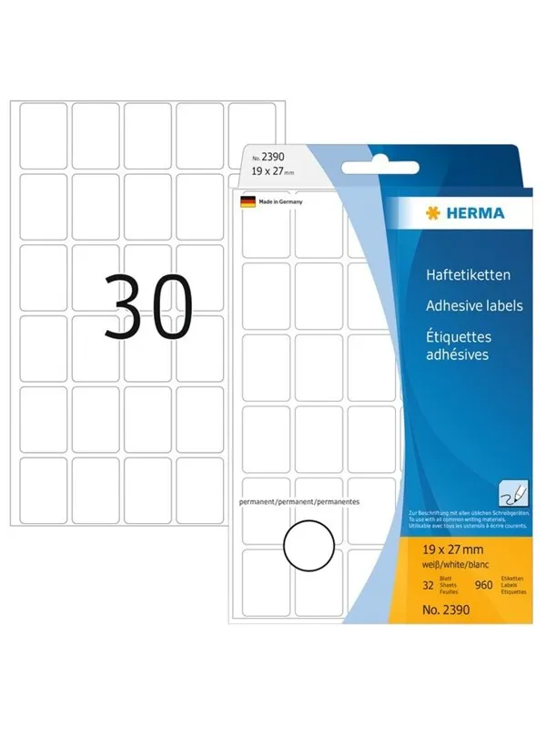 HERMA labels - 960 label(s) - 19 x 27 mm