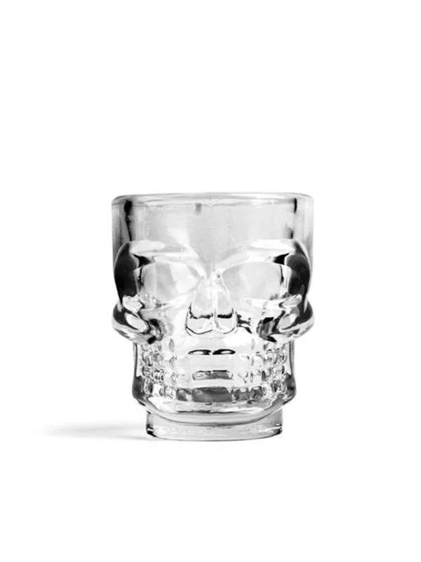 Kikkerland Skull Shot Glass Set of 4