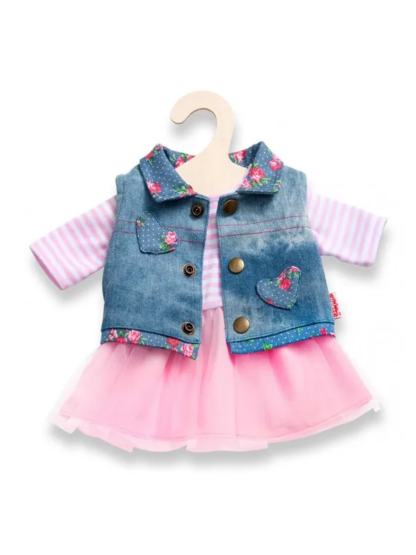Heless Doll dress with waistcoat 28-35 cm