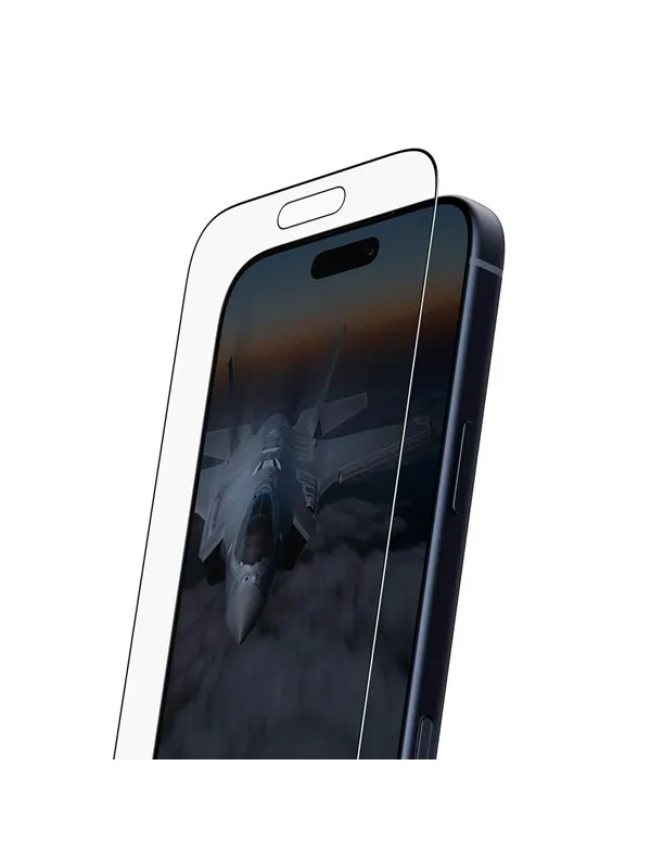 PanzerGlass Stealth Screen Protector w. Black Frame iPhone 17 Pro Max | Ultra-Wide Fit w. FASTFIT IN-A-BOX