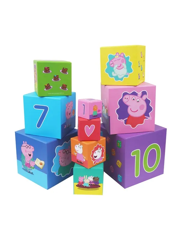 Barbo Toys Peppa Pig Stacking Cubes (10 cubes)