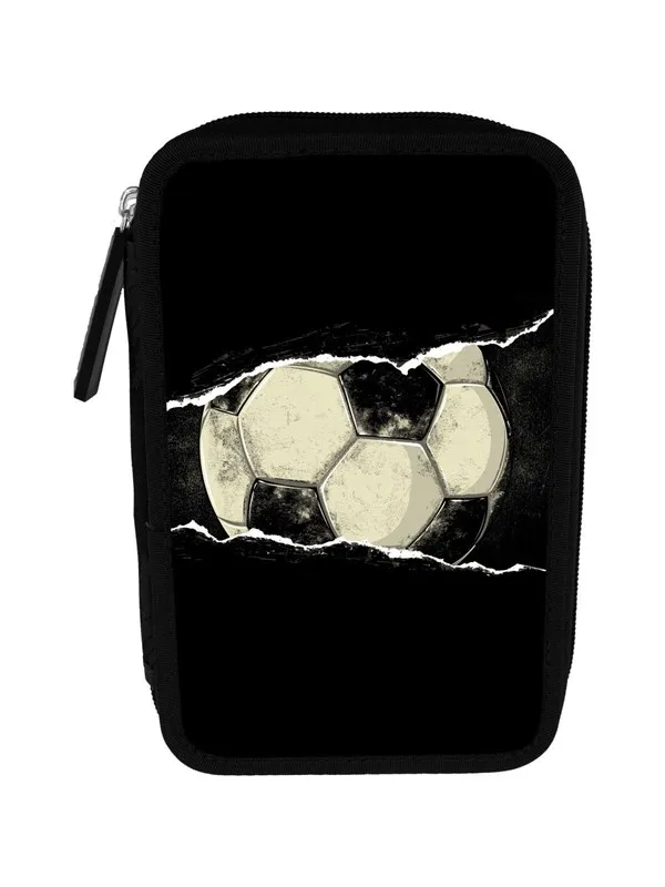Tinka Triple Pencilcase - Football - Cool School