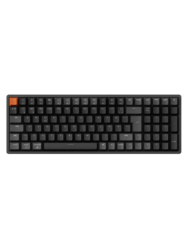 Keychron K4 v3 RGB QMK Wireless Hot Swap QMK - Super Brown - Gamingtastatur - Nordisk - Svart