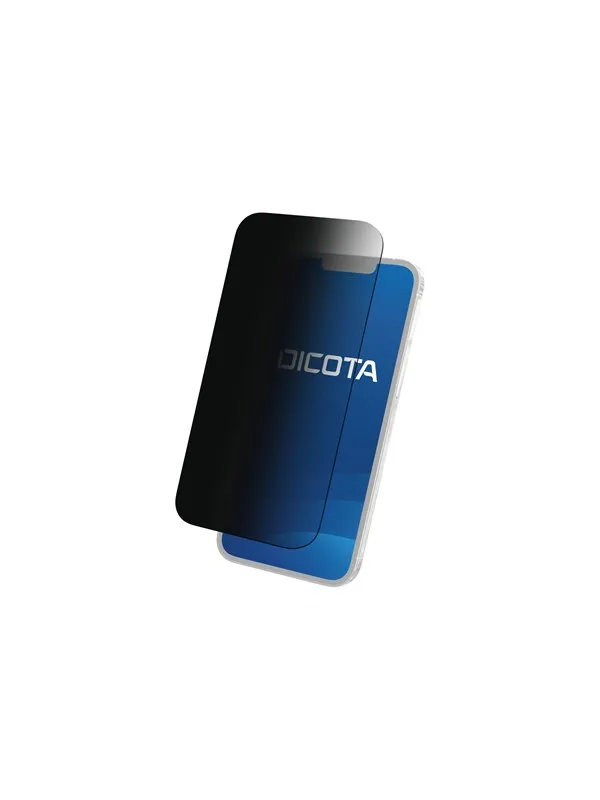 Dicota 2-Way Adhesive Personvernskjermfilter for Apple iPhone 16 | Svart