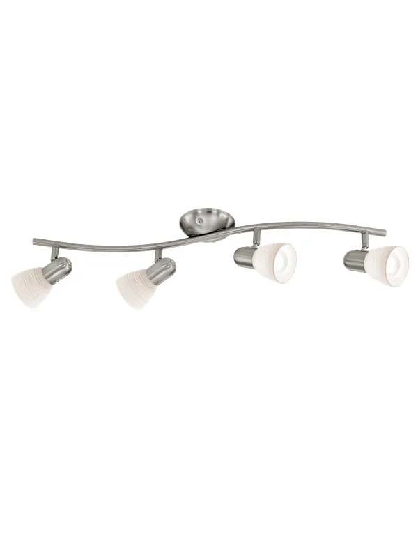 EGLO DAKAR 1 spot rail 4L brushed steel/white
