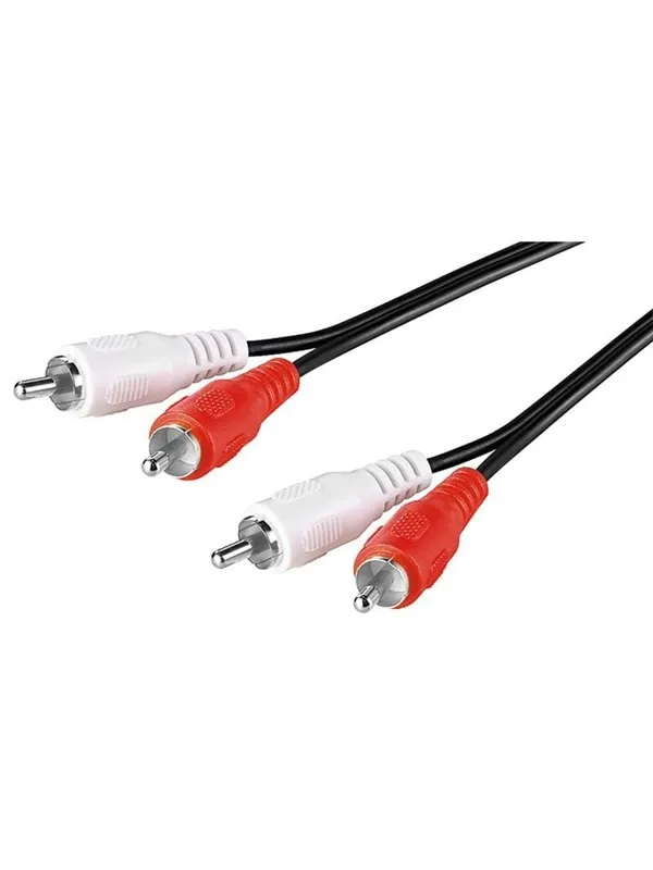 Pro RCA Stereo Cable - Black - 5m