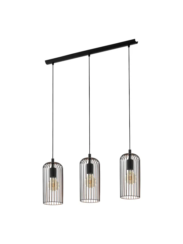 EGLO ROCCAMENA long table pendant black/copper